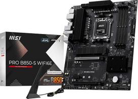 MSI PRO B850-S WIFI6E ATX pagrindinė plokštė - palaiko AMD Ryzen 9000/8000/7000 procesorius AM5 - DDR5 Memory Boost (8200+ MT/s OC), PCIe 4.0 x16, M.2 Gen5, Wi-Fi 6E, 2,5G LAN