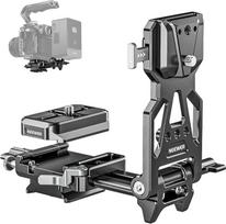 NEEWER sulankstoma V laikiklio baterijos plokštė su greitai keičiama fotoaparato pagrindo plokštele "Arca DSLR Camera Video Rig", suderinama su "SmallRig" V laikiklio baterijos narveliu DJI RS4 RS3 Gimbal, PS015 PRO