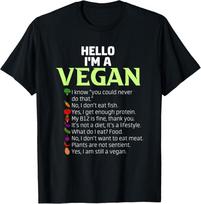 Juokingas pro veganų sąrašas - Veganų aktyvizmo dovana Unisex marškinėliai L