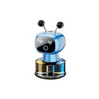 Robot Smart Car Air Freshener Start-stop Fragrance Spraying AI Expression Creative Switching USB Charging Blue Ocean Fragrance