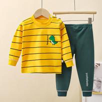 Kids' Pure Cotton Underwear & Homewear Set - Boys & Girls Autumn Cartoon Clothes & Trousers 73 cm