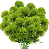3/5/10/20PC 26cm Artificial Plants Dandelion Bouquet Vases for Home Decor Wedding Decorative Fake Flowers Needlework Ornamental 3Pcs žalia