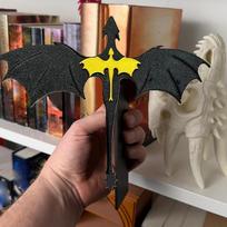 Knygos įdėklas „Dragon Book Insert“ Ketvirtasis sparnas Dvigubo drakono knygos įdėklas 3D žymeklis Reikmenys Rankų darbo dekoratyviniai knygų atramos Lentynos dekoras 1pc