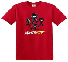 Ninja Kidz Marškinėliai Juokingi Vaikams Berniukams Mergaitėms Dovana Naujiena Viršutinė dalis 3XL