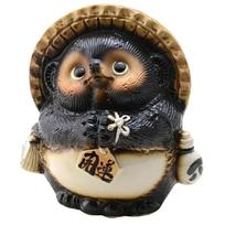 Shigaraki keramika Tanuki meškėnas Prašau Tanuki Patinas Pagaminta Japonijoje M ruda