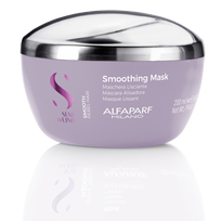 AlfaParf Milano Semi Di Lino Smoothing Low glotninanti kaukė šiurkštiems, besipučiantiems plaukams, 200 ml.