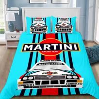 Išskirtinis 3D lenktynių Martini dryžių tapetų automobilis skaitmeninės spaudos patalynės komplektas antklodės užvalkalas lova mergaitėms berniukams dovana 100x135cm