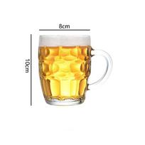 380ml/260ml/375ml Kviečių alaus stiklinė Klasikinė craft alaus stiklinė su rankena Baras Didelės talpos gėrimų puodelis Skaidri vandens buteliukas 260ml-380ml