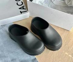 Moteriškos šlepetės Kvėpuojančios Poros Stiliaus Paaukštinti Virėjo Batai Minimalistinės Mados Oro Pagalvėlė Minkštos 5CM Platformos Neslystančios Basutės 35 juoda