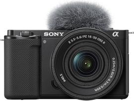 "Sony" ZV-E10K sisteminis fotoaparatas (APS-C) su 16-50 mm f/3,5-5,6 II galios priartinimo objektyvu - pasukamas ir pasukamas ekranas, 4K vaizdo įrašai, automatinis fokusavimas realiuoju laiku, lengvas ir idealiai tinka blogeriams ir pradedantiesiems