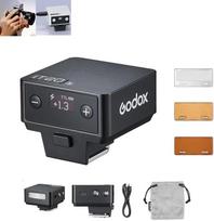 Godox IT20 S IT20S mini fotoaparato blykstė, suderinama su Sony fotoaparatais, TTL Godox blykstė, 700+ pilnos galios, 1,5 s atkūrimo laikas, USB-C įkrovimas, su magnetiniu difuzoriumi ir filtru, juoda