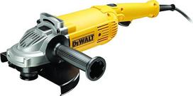 Kampinis šlifuoklis "DeWalt" DWE494 (2200 W, 230 mm diskai, su apsauginiu dangčiu, papildoma rankena ir priedais)