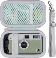 Khanka Kodak EKTAR H35/H35N pusės formato juostinio fotoaparato kietasis dėklas kelioninis dėklas su rankena ir dirželiu per petį, tik krepšys (mėtų žalios spalvos)