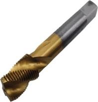 POQAX 1 Stück G1/16x28 G1/8x28 G1x11 Standard M35-CO HSS-Gewindebohrer, Spiralnut-Rohrgewindebohrer, Edelstahl-Wasserrohr-Gewindebohrwerkzeug(3/8x19)
