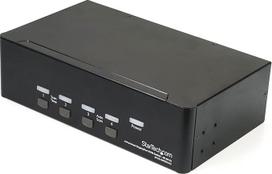 "StarTech.com" 4 prievadų dvigubas "DisplayPort" KVM jungiklis - "DisplayPort 1.2 KVM" - 4K 60Hz - "DisplayPort" jungiklis - USB KVM jungiklis