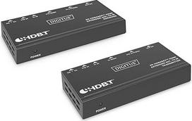 DIGITUS HDMI ilgintuvas - 4k/30Hz - Siųstuvas ir imtuvas - HDBaseT 1.0 - HDMI 1.4b - Atstumas iki 70 m - Komutacinis kabelis iš "Cat 6