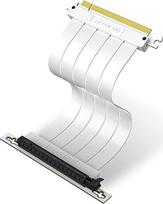 EZDIY-FAB PCIE Gen 4 16x itin lankstus, didelės spartos "Riser" kabelis PCI Express 4.0 prievado GPU išplėtimo plokštės dešiniojo kampo jungtis, palaiko RTX3090/3090ti/4080/4090[7.87in/20cm]-baltas