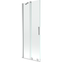 Mexen Velar vonios sienelė, 2 dalių, stumdomas, 70 x 150 cm, skaidrus, chromas - 896-070-000-01-01