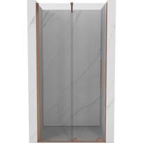 Mexen Velar stumdomosios dušo durys 90 cm, skaidrus, šlifuotas varis - 871-090-000-01-65