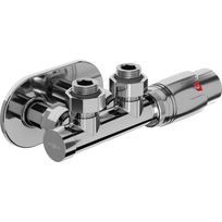 Mexen G00 kampinis termostatinis komplektas su apdaila R, Duplex, DN50, chromas - W907-900-905-01