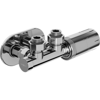 Mexen G05 termostatinis kampinis komplektas su apdaila R, Duplex, DN50, chromas - W907-958-905-01
