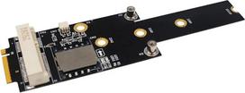 "LeHang" mini PCI-E į M.2 (NGFF) M rakto adapteris su SIM kortelės lizdu, skirtas "WiFi/WWAN/LTE" moduliui