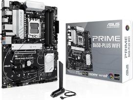 ASUS Prime B650-PLUS WiFi AMD B650 AM5 "Ryzen™" 9000 8000 ir 7000 "Ryzen™" stalinių kompiuterių ATX pagrindinė plokštė, DDR5, PCIe 5.0 M.2, 2,5Gb LAN, "WiFi 6E", HDMI™, SATA 6Gb/s, USB Type-C®, BIOS Flashback™, "Thunderbolt™ 4" jungtis