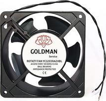 GOLDMAN SERVICE Ašinis aušinimo ventiliatorius 120 x 120 x 38 mm Ekstraktorius, skirtas mašinų aušinimui, šilumos išsklaidymui ir oro cirkuliacijai (23 W)
