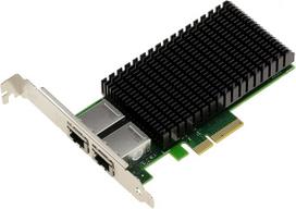 KALEA-INFORMATIQUE PCIe x4 tinklo valdiklio kortelė 2 prievadai 10 Gigabit Ethernet RJ45 su Intel X550 10G mikroschemų rinkiniu