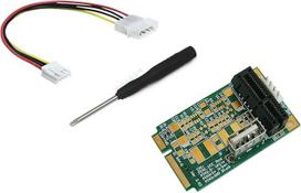 KALEA-INFORMATIQUE Riser Compact PCIe to MiniPCIe adapteris, skirtas įdiegti PCIe kortelę į nešiojamąjį kompiuterį su Mini PCIe jungtimi