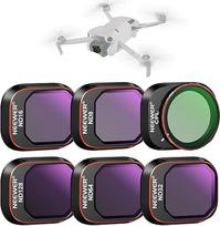 NEEWER ND&CPL Snap On filtrų rinkinys, suderinamas su DJI Mini 4 Pro, 6 dalių poliarizacinis filtras ir pilkasis filtras ND8 ND16 ND32 ND64 ND128 su itin plonu rėmeliu, dengtas HD stiklu