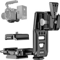 NEEWER V laikiklio baterijos plokštė su NATO bėgiais, "Arca" tipo bazinė plokštė, skirta "RS4 Pro RS3 Pro Gimbal" modulinei DSLR fotoaparato vaizdo kameros platformai, suderinama su "SmallRig V" užrakto baterijos kameros narveliu, PS016