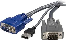 StarTech. com Svusbvga 66 m/USB/VGA 2 in 1 itin plonas KVM kabelis