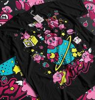 Kirby Marškinėliai Kirby Nintendo Retro Žaidimai Japonija T marškinėliai Anime Marškinėliai Visų Dydžių 3XL