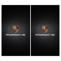 2 vnt. Automobilio logotipo centrinio statramsčio apsauginė plėvelė Apsaugos nuo įbrėžimų lipdukas Dekalas Porsche Boxster Cayenne Panamera Macan Cayman 911 918 996 917 991