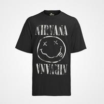 Retro Nirvana Smiley Bands Music Rock Grunge Kurt 80s Mens Organic T-Shirt S-XXXL S