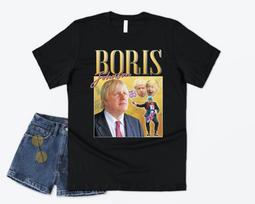 Boris Johnson Homage T-shirt Tee Funny UK Prime Minister 90's Retro XL