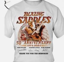 Blazing Saddles Mel Brooks' 50-ojo jubiliejaus marškinėliai Ačiū už prisiminimus 3XL