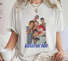 Backstreet Boys Retro Marškinėliai 90-ųjų Bernų Grupės Grafika Vintažinio Stiliaus Unisex Marškinėliai L
