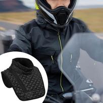 Motociklininko kaklo mova Krūtinės apsauga Šildanti kaklaskarė Šalmas-kaukė dviračiui juoda