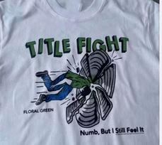 Rare Title Fight band Full Size 100_ Cotton Shirt S