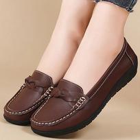 Women Shoes Soft Leather Women's Loafer 2025 New Flats Slip On Casual Shoes Flat Shoes Women White Footwear Zapatos De Mujer 35 ruda