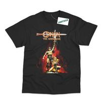 Retro Movie Poster Inspired By Conan The Barbarian DTG Printed T-Shirt L