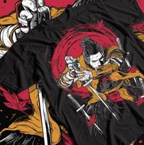 Sekiro Wolf T-Shirt Anime Vintage Special T-shirt Manga Shirts Anime Love shirt 2XL