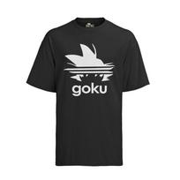 Anime Adi Goku Parodija Anime Son Goku Dragon Ball Logotipas Vegeta Vyriški Marškinėliai 3XL