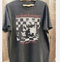 Violent Femmes marškinėliai, Violent Femmes grupės anglies spalvos medvilninis marškinėlis Unisex XL