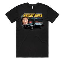 Raitelis T-shirt Marškinėliai Juokingi 80-ųjų TV Šou David Hasselhoff Kitt Vintažiniai Tėtis XL