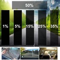 Tonuotas Stiklas 76cmX3m Praplėsta Langų Plėvelė Saulės Apsaugos Lakštai Tonuota Plėvelė Automobilio Saulės Gaubtas Tamsaus Stiklo Plėvelė Nano Keraminė Šėminimo 1VLT and 15VLT