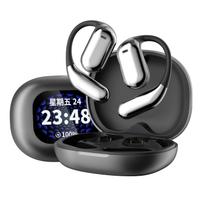 Dirbtinio intelekto dialogo vertimo ausinės Bluetooth 5.4 LCD jutiklinis ekranas OWS atviro ausies kaušelio triukšmo slopinimo laisvų rankų įranga kelionėms balta