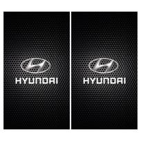 2 vnt. Automobilio logotipo centrinio statramsčio apsauginė plėvelė Apsaugos nuo įbrėžimų lipdukas Dekalas Hyundai i30 Tucson i20 Accent i10 Elantra Veloster Getz